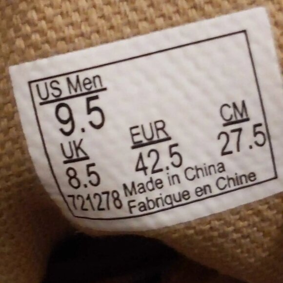 Vans Men's Denim Beige Canvas Shoes - Size 9.5 - Picture 2 of 6